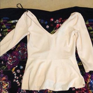 Forever 21 light pink peplum top